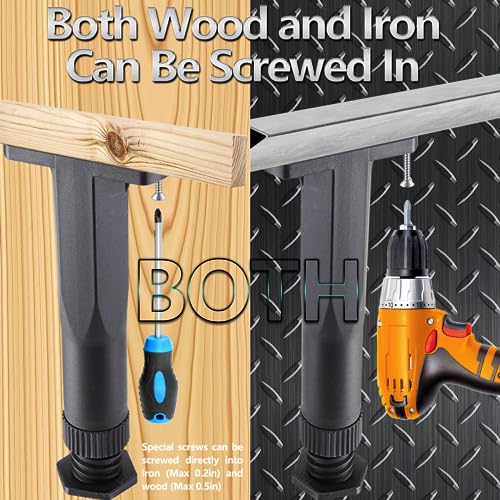 5.9-11in Bed Support Legs for Bed Frame Support,Slat Support 4PC - size: 4pcs (5.9-11 in Adjustable)