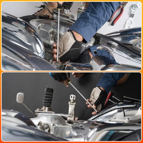 2pcs Long Magnetic Screwdriver Set, 12in Extra Long Phillips and Slotted - color: 2pcs