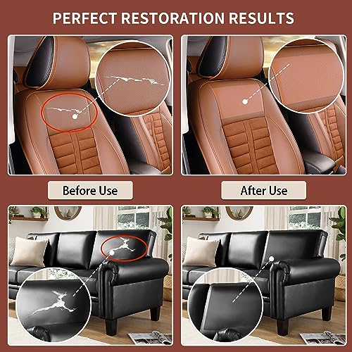 Leather Repair Patch Tape Kit, Self Adhesive Leather Repair for Furniture, Couch, Sofa, Car Seats,Office Chair,Vinyl Repair Kit.3.1inx60in - color: Light Khaki, size: 3.1 in x 60 in
