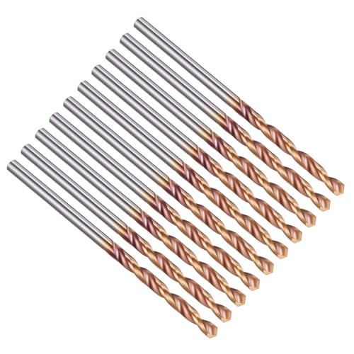 PATIKIL 1.8mm Drill Bit Carbide for Stainless Steel Hard Metal 130° 10 Pack - size: 1.8mm