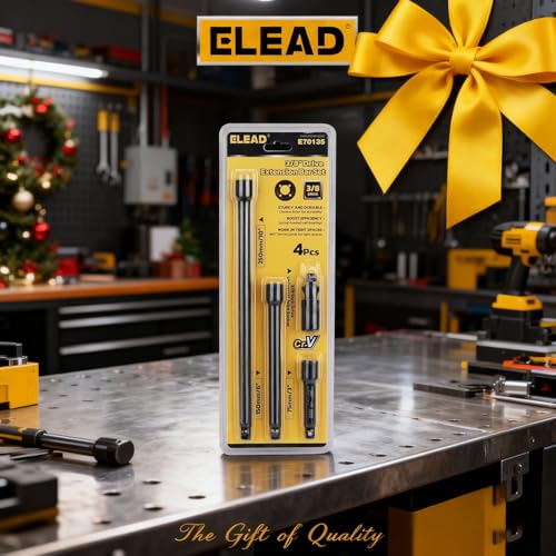 4-Piece 3/8" Drive Socket Extension Bar Set, 3, 6, 10 inch Professional Extension Set, 3/8 Inch Drive Universal Joint Socket, Premium Cr-V Steel Sockets Wrench Extender - style: 4-Piece 3/8" Socket Extension Bar Set