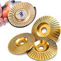3PCS Angle Grinder Polishing Pad,Tungsten Carbide Cutting Wheel,Heavy-Duty Wood Carving Disc Set for 4" & 4-1/2" Grinders, Grinding Wheel Wood Carving,Woodworking Attachment for Shaping Polishing