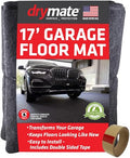 Drymate Garage Floor Mat, (17' x 7'4"), Protects Surfaces, Transforms Garage, Absorbent, Waterproof, Durable (USA Made) (Charcoal) (Includes Double Sided Tape) - size: 7'4" x 17' (Rectangular)