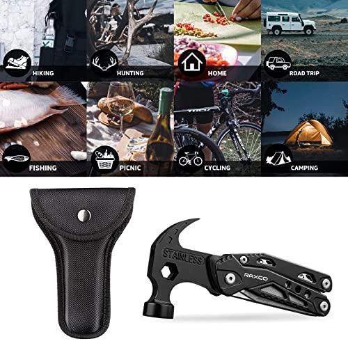 RAXCO 15-in-1 Multi-Tool Claw Hammer Pliers, Rigid Pouch - style: Hammer