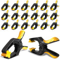EQUIPTZ Spring Clamps 3 inch - 20 Pack Clamps for Backdrop Stand, Tarps, Crafts & Pool Cover with 1.5 Inch Mouth Opening - Small Clamps for Photography Studio with Non-Detachable Jaw Pads - size: 3" Pack of 20