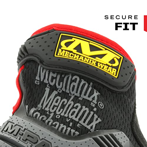 Mechanix Wear M-Pact Work Gloves Red/Black XX-Large - color: Black/Red, size: XX-Large