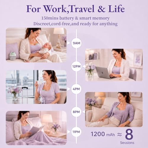 Wearable Breast Pump, OKPOIDM Hands-Free Electric, Portable, 1 Pack - color: 1 Pack