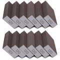 12Pcs Sanding Sponge 120 Grit Medium Sanding Blocks for Drywall Metal Wood Washable and Reusable - size: 12PCS-120 Grit