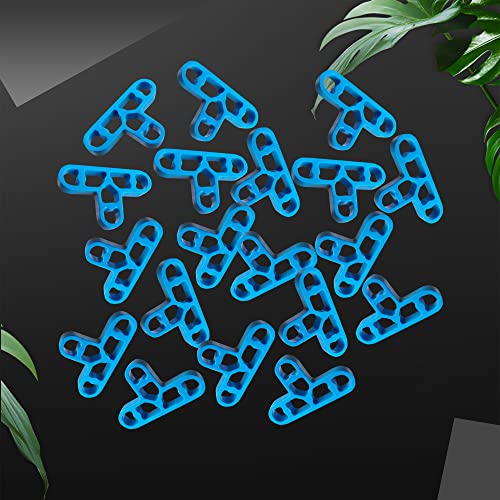 JINYO 3/8 inch 100pcs 10mm Bricklaying Spacer Tile Spacer Blue Color Tile Leveling Clips Masonry Paving Spacer Mortar Pointing Spacer Glass Window Spacer Bathroom Ceramic Spacer - color: Blue