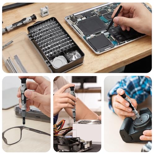 Precision Screwdriver Set, 115-in-1 Electronics Repair Tool Kit for Computer, Laptop, Phone, Watch, Game Console, Electronic,PC Repair Tool Kit