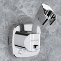 Shower Head Holder with Suction | 360° Swivel | Silver - color: Silver