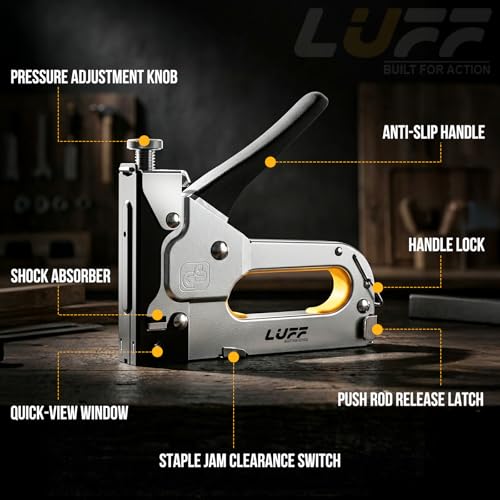 LUFF 3 in 1 Upholstery Staple Gun with Staple Remover