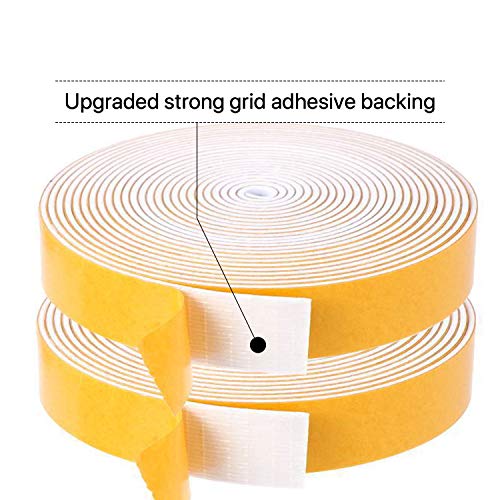 Foam Weather Stripping-2 Rolls, 1 Inch Wide X 1/16 Inch Thick - size: 1"(W) x 1/16"(T) x 26'(L)