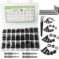 2410Pcs M2 M3 M4 M5 Nuts and Bolts Assortment Kit 4MM to 20MM Upgraded Zinc Plated Hex Flat Head Cap Metric Machine Screws, 10.9 Alloy Steel Bolts and Nuts Kit w/Lock Washers for Screws - size: L. M2 M3 M4 M5