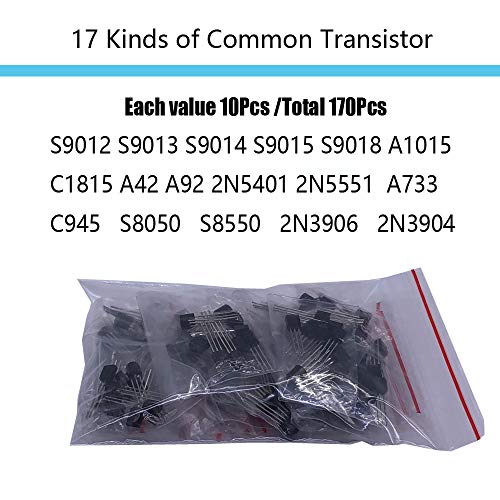 Electronic Component Kit Total 1390 Pcs, LED Diodes