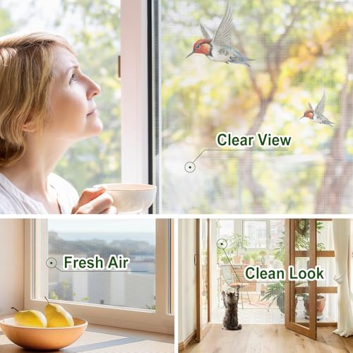 Aluminum Window Screen mesh, 3'x25' Replacement Mosquito Net Roll, Silver - color: Silver, size: 3'x25'
