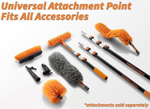 5-8 ft Long Telescopic Extension Pole, Multi-Purpose - size: 8 feet