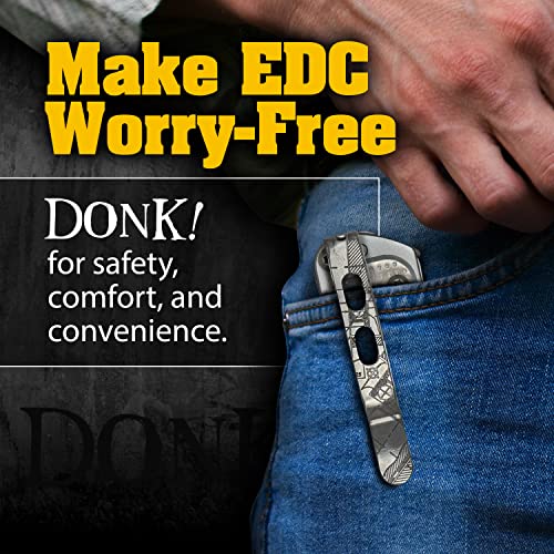 Pocket Clip for Leatherman Free P & T Series, ARC, Bond and Curl Multi-tools | Titanium TC4 - Matte | Titanium Screws | 5 Custom Designs - ‘House Plans Matte’