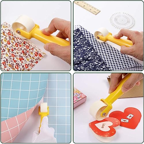 Quilting Seam Roller Quilting Roller Roll and Press Sewing Roller Tool with Easy to Grip Handle for Quilting, Sewing, Print, Ink, Wallpaper, Home Decoration Attractive Design Sewing Tools(15 X 2.3 Cm)