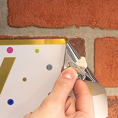 Gorilla Mounting Putty, Natural Tan Color, 84 Pre-Cut Squares (Pack of 8) - Non-Toxic Removable & Repositionable Wall Putty - size: 672 Squares