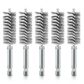 5Pcs 3/4" Stainless Steel Wire Bore Brush for Power Drill Cleaning - size: 19mm | 3/4"