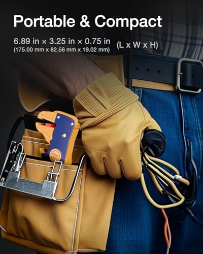 VCELINK Wire Stripper and Cutter, Quick Strip Automatic Wire Stripper - color: Blue