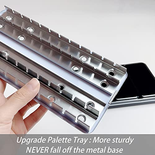 FCLUB Large Empty Watercolor Palette Paint Tray with 48Pcs Half Pans - style: Tin with 48Pcs Half Pans
