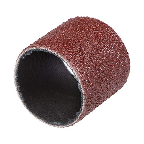 uxcell 1 Inch x 1 Inch Sanding Sleeves 80 Grits Sandpapers Band Drums 10 Pcs - size: 1 inch