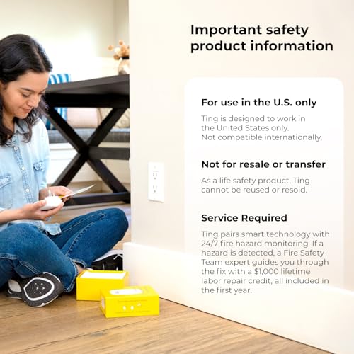 Ting Electrical Fire Prevention Sensor & Service - Residential Use Only