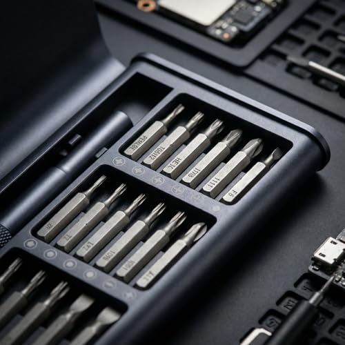 24-in-1 Precision Screwdriver Set, Mini Electronics Repair Tool Kit with Torx Bits, Magnetic Driver & Portable Case for MacBook, Laptop, iPhone, PS5, Xbox, Switch, Glasses, Watch & Ring Doorbell