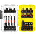36-Piece Impact Driver Bit Set, Magnetic Nut Driver Set - color: Black
