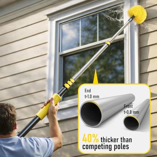 4.5-18FT Telescopic Extension Pole,Heavy-Duty Multi-Purpose Extendable Pole - size: 18 Feet