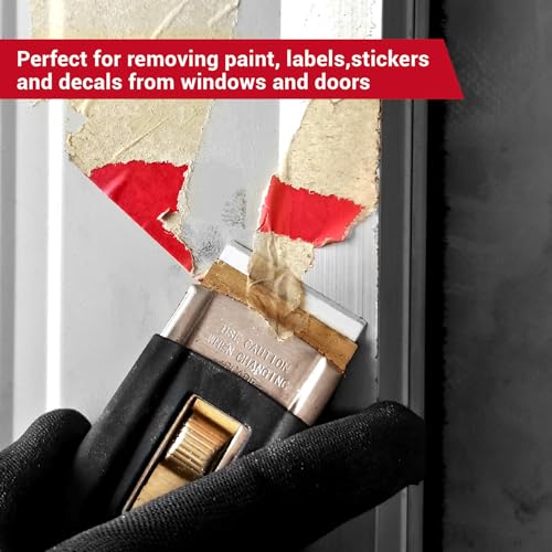 10-Pack Ceramic Scraper Kit, Rust-Proof Blades for Stickers & Grime