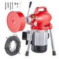 VEVOR Drain Cleaner Machine 66FT x 5/8 Inch, 250W Electric Sewer Snake Auger with 2 Sectional Steel Cables (66' x 5/8" and 15' x 3/8"), 7 Cutters and CW/CCW Control for 1.6" to 4" Pipes - style: 66Ft x 5/8Inch & 7 Cutters