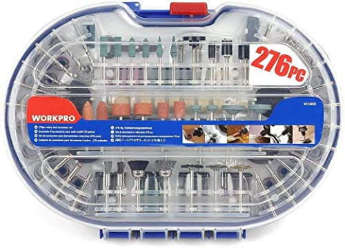 WORKPRO 276-Piece Rotary Tool Accessories Kit for Cutting Sanding Polishing - style: 276-Piece Rotary Tool Attachments