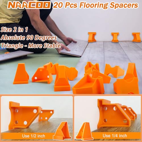 NAACOO Laminate Flooring Tools, 4in1 Pro Floor Install Kit for Vinyl Plank - size: Pro-4 in 1 Flooring Tools