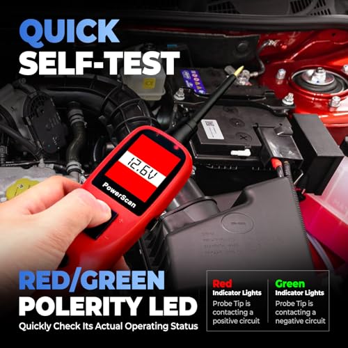 Autel PowerScan Automotive Circuit Tester, 12-24V Power Circuit Probe Tool