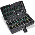 AEROFORCE 41 PCS Magnetic Nut Driver Set, Impact Drill Driver Bit 1/4" Hex Shank, SAE & Metric Cr-V Steel Power Nut Drivers with Quick-release Extensions, Impact Socket Adapters, Bit Holder - size: 41PCS Magnetic Nut Driver Set