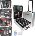 899PCS Tool Set, Household Tool Kit with Rolling Tool Box, Complete Tool Box Set Hand Tool Set with Tool Box, Mechanic Tool Set Rolling Tool Set for Home/Auto Repair Tool Set (White) - color: 899pcs - White