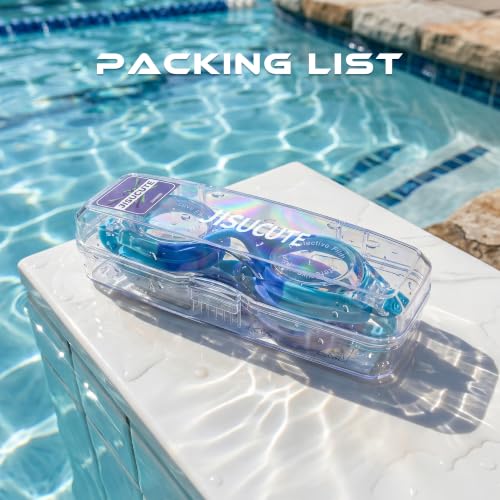 Good Anti-Fog Swim Goggles for Kids 3-15, Boys, Girls, Youth Toddler - color: Pink, Purple