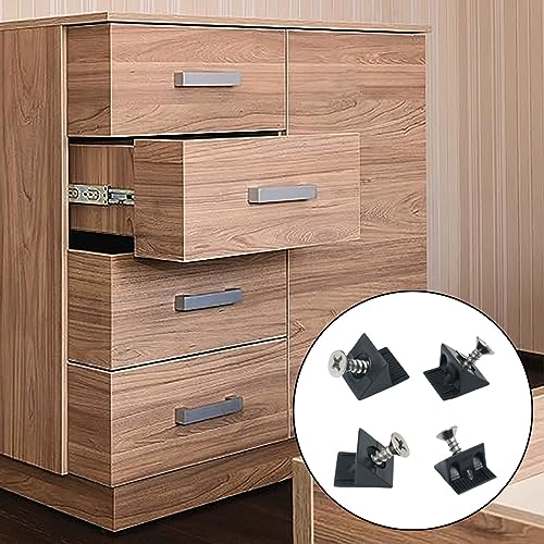 Black Plastic Mending Wedges Furniture Bottom Sagging Repair Fix Mend Mending Wedges with 50PCS 3.5 x 16 Nickel Plated Screws