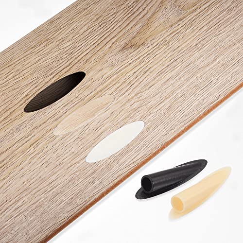 MECCANIXITY 9mm Plastic Pocket Hole Plugs,Wood Plugs for Pocket Hole Jig Working Tool Accessories,White Pack of 100 - color: White