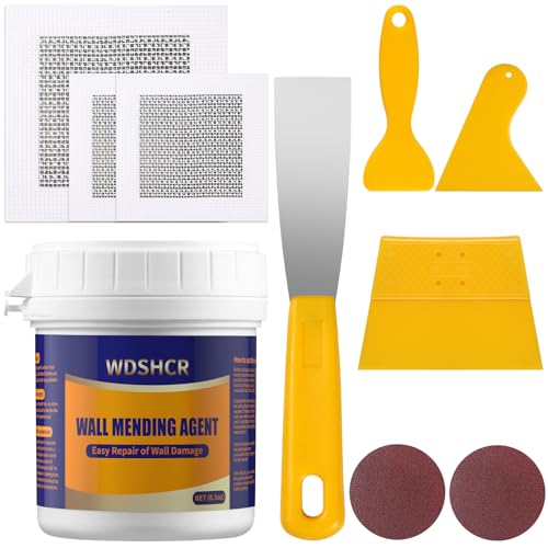 Drywall Repair Kit Drywall Hole Repair Patch Kits Wall Spackle Repair Paste with 8.5OZ White Wall Repair Putty with Scraper, Wall Surface Hole Fill Quick and Easy Solution (1Pack) - color: 1Pack
