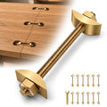 12 Sets M8 x 100mm Countertop Connector Bolts, Furniture Fastening Connectors with Half Moon Washers & Nuts, Draw Bolt Joint Connector for Butcher Block, Bed Frame, Cabinet