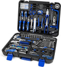 Prostormer 259-Piece Tool Kit, General Household Hand Tool Set, Blue - color: Blue