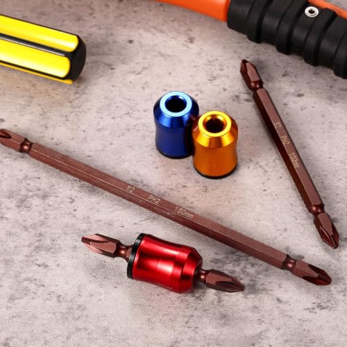 3pcs Screwdriver Head Magnetic Screw Rings & 3pcs PH2 Screwdriver Bits - style: 65mm 100mm 150mm Phillips