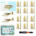 100 PCS Heavy Duty Self Drilling Drywall Anchors Kit with 1 Drill Bit - Zinc-Plated Steel Material - No Drill Required Holds Up to 75LB for Gypsum Board, Hollow Walls and Mounting TV, Picture Frames - size: 100Pcs 2Size kit