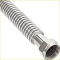 EZ-Fluid 24" x 3/4-Inch FIP x 3/4-Inch FIP Corrugated Flexible Stainless Steel Water Heater Connector Supply Line for Female Iron Water Hose Pipes Fitting, (1-Pc) - size: 3/4-Inch FIP x 3/4-Inch FIP, 24-Inch