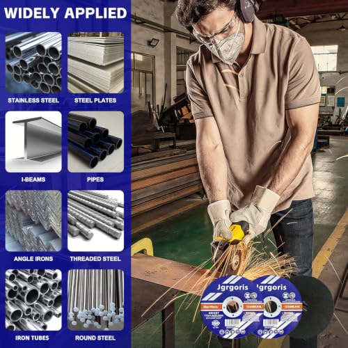 4 1/2 Cut Off Wheels,150 Pack Angle Grinder Cutting Wheel, 7/8" Arbor, DIY