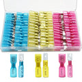 150 PCS Spade Connectors Kit, Heat Shrink Spade Terminal 22-10 AWG - size: 22-10AWG, style: Spade Female & Male